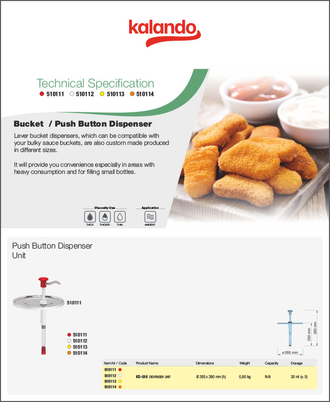 Блок дозатора с кнопкой